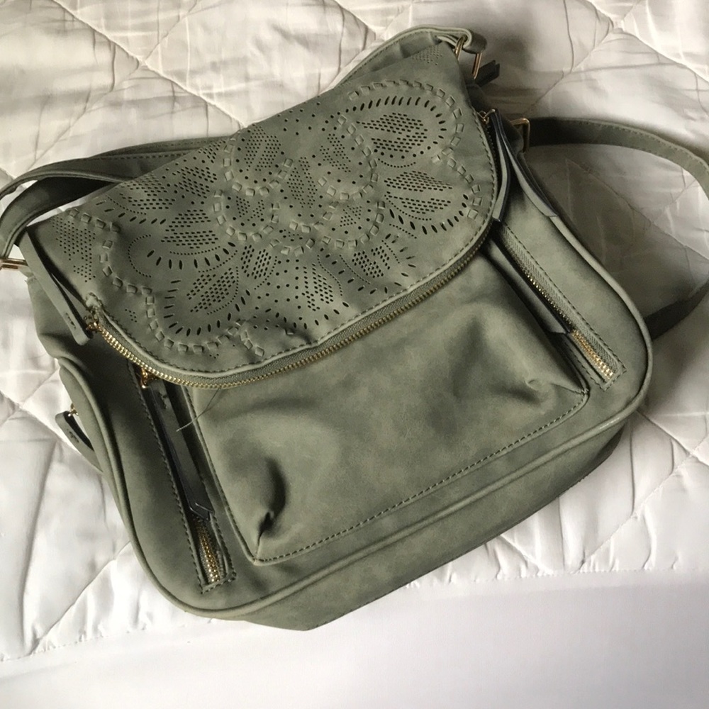 Crossover Army Green Shoulder Bag Purse
